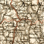 Rhine Province and Nassau map, 1905