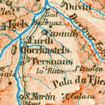 Upper Rhine valleys map, 1897