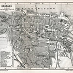Rostock city map, 1911