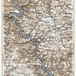 Map of the Course of the Rhine from Koblenz to Rüdesheim, 1927