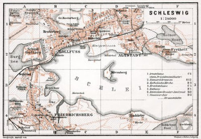 Schleswig town plan, 1911