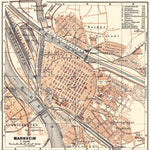 Mannheim city map, 1905