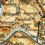 Sächsische Schweiz (Saxonian Switzerland) map, 1906