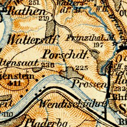 Sächsische Schweiz (Saxonian Switzerland) map, 1906