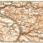 Sächsische Schweiz (Saxonian Switzerland) map from Schandau to Herruskrteschen, 1911
