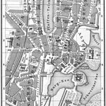 Schwerin city map, 1887