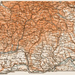 Map of the Southern Black Forest (Schwarzwald), 1909