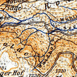 Todtnau to Steig map, 1905