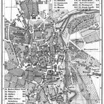 Weimar city map, 1887