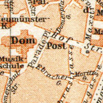 Würzburg city and environs map, 1906