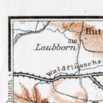 Sächsische Schweiz (Saxonian Switzerland) map from Wehlen to Schandau, 1911