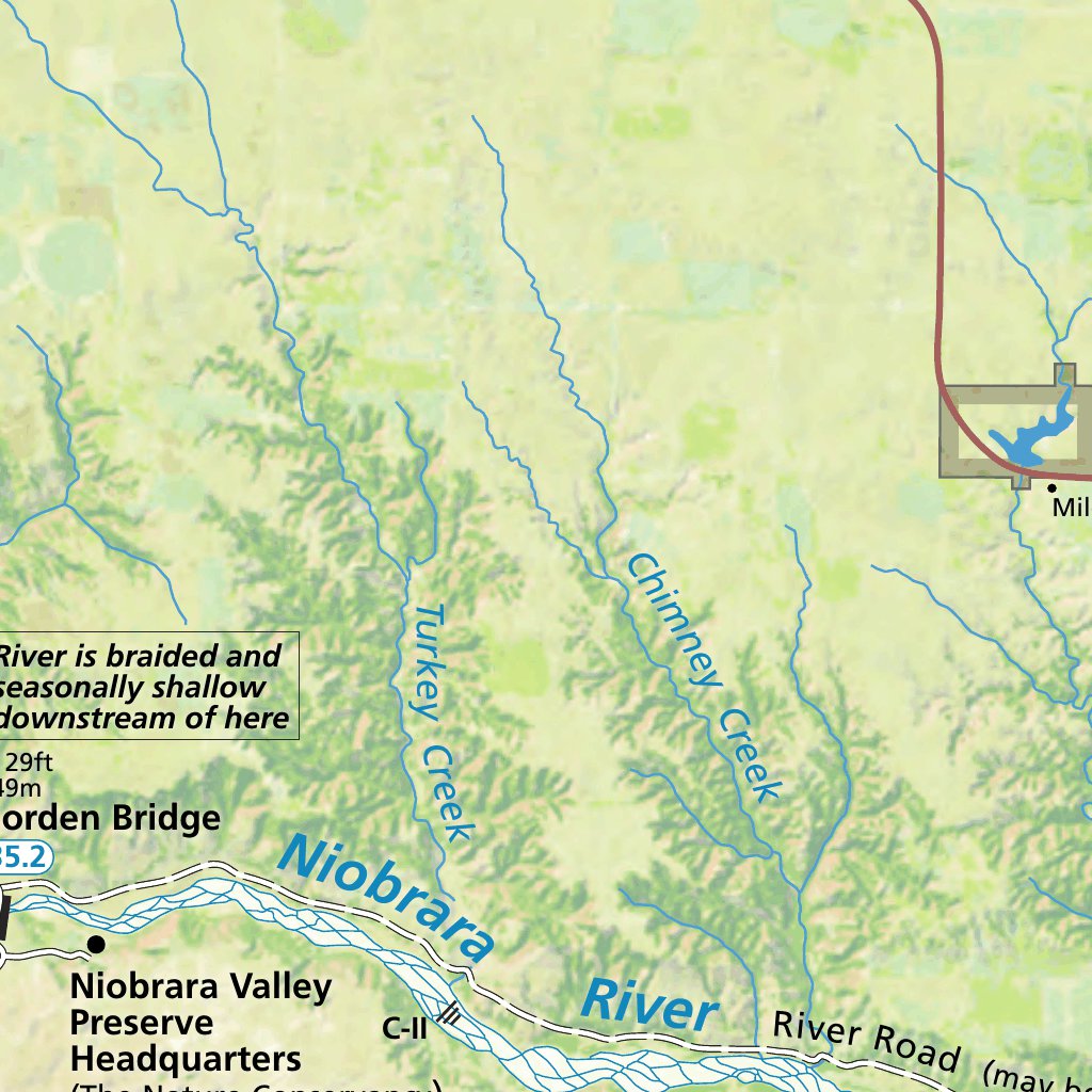 Niobrara National Scenic River Map by US National Park Service Avenza