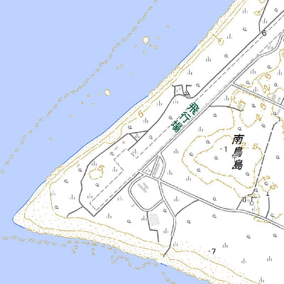 365337 南鳥島（みなみとりしま Minamitorishima）, 地形図