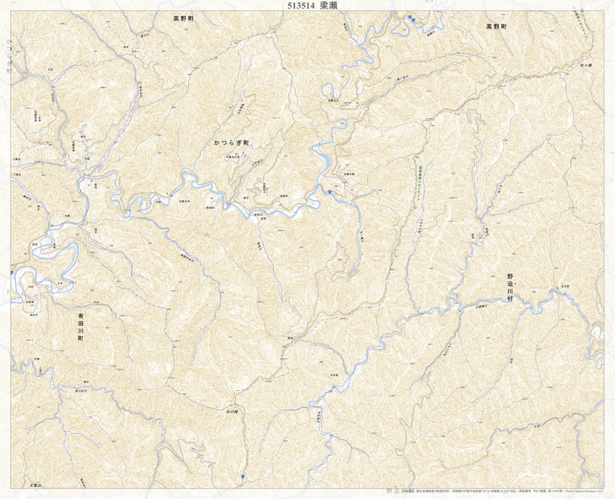 地理 523833 静岡東部 （しずおかとうぶ Shizuokatobu）, 地形図 Map