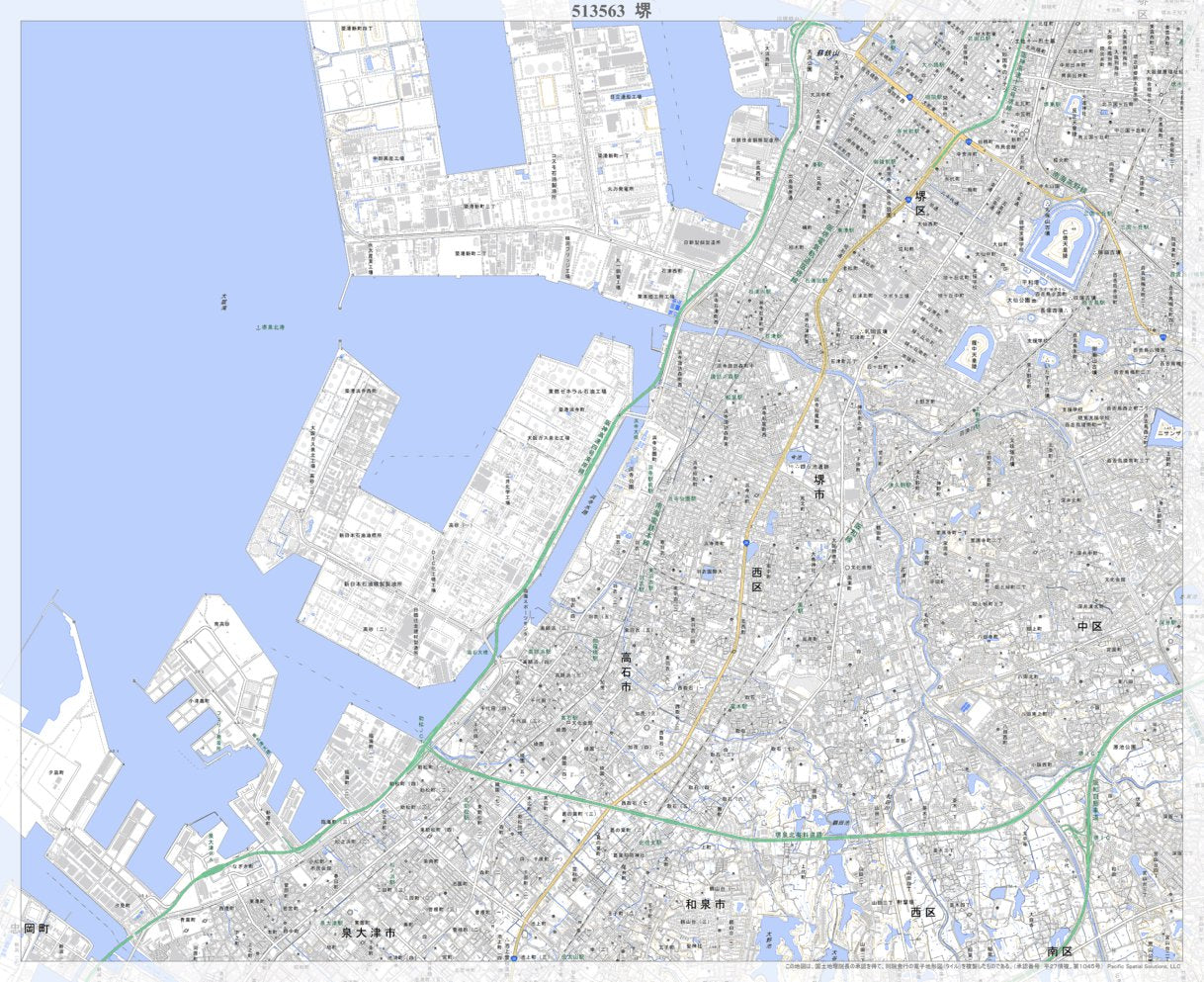 513563 堺（さかい Sakai）, 地形図 Map by Pacific Spatial Solutions 