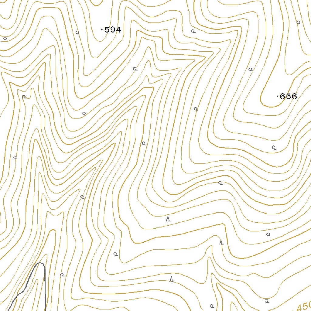 664254 ピヤシリ山(ぴやしりやま Piyashiriyama), 地形図 Map by Pacific Spatial