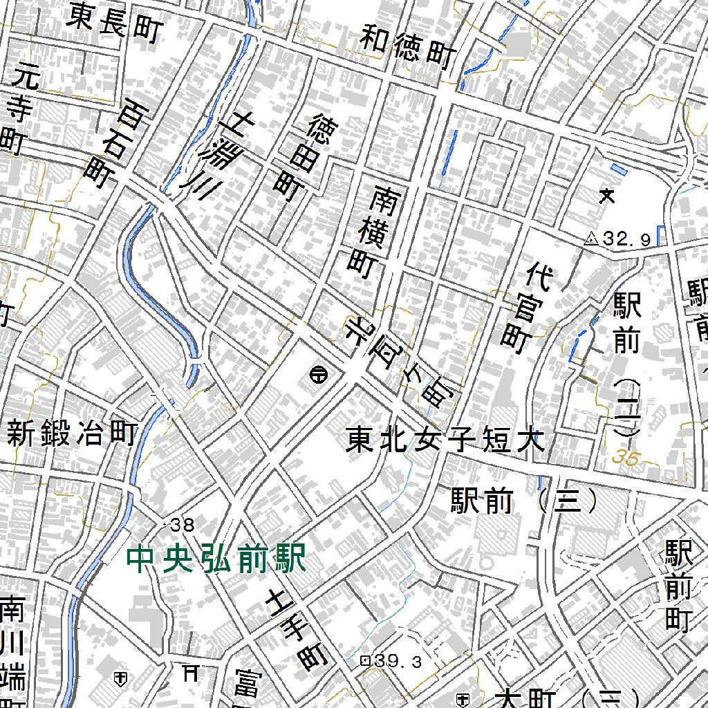 604073 弘前 （ひろさき Hirosaki）, 地形図 Map by Pacific Spatial