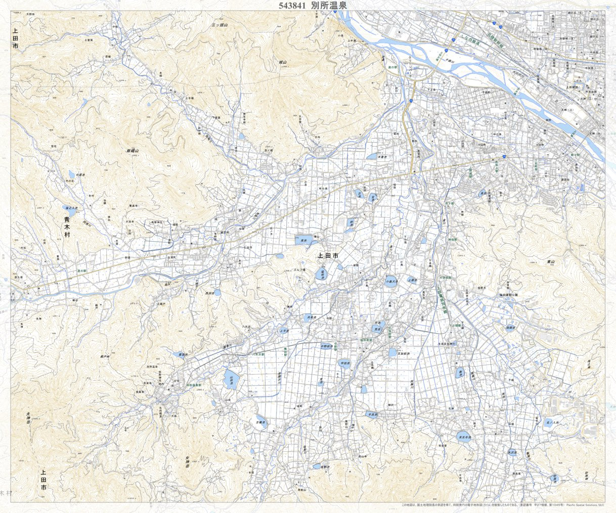 543841 別所温泉 （べっしょおんせん Besshonsen）, 地形図 Map by 