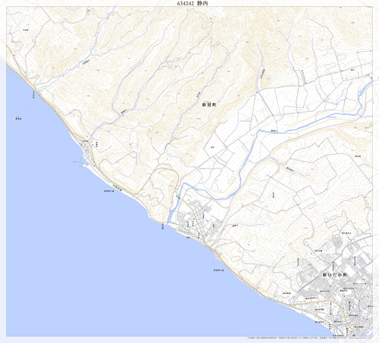 地図さま専用 604126 久慈 （くじ Kuji）, 地形図 Map by Pacific Spatial Solutions