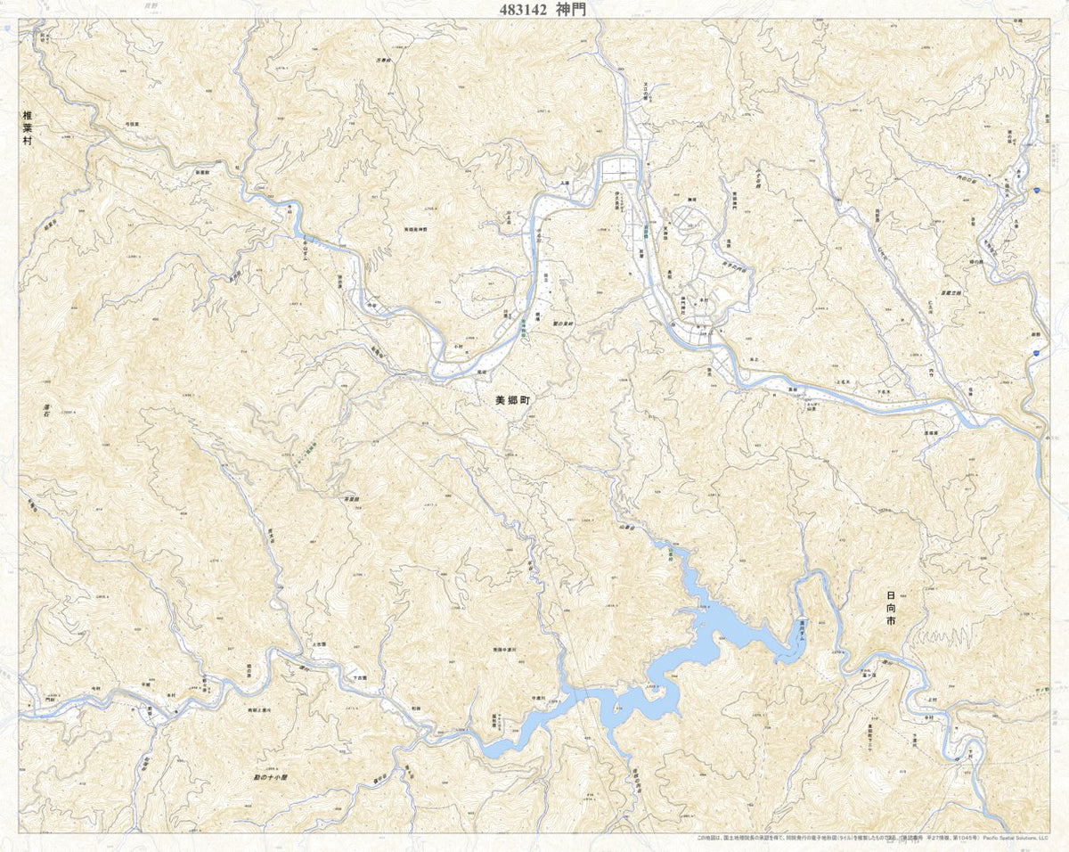 483142 神門 （みかど Mikado）, 地形図 Map by Pacific Spatial Solutions, Inc