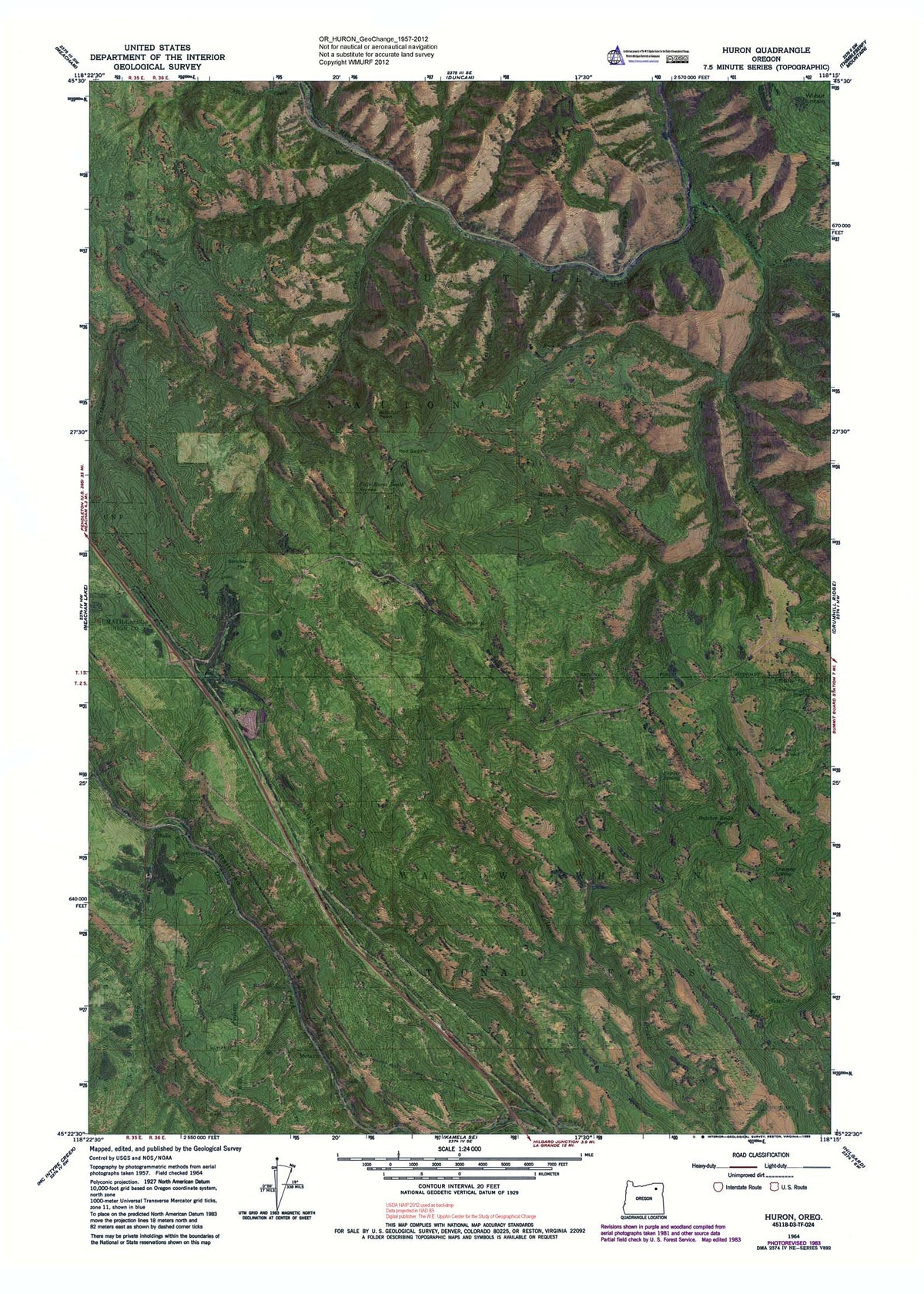 Blue Mountain Forest State Scenic Corridor (Bundle) Map by Western