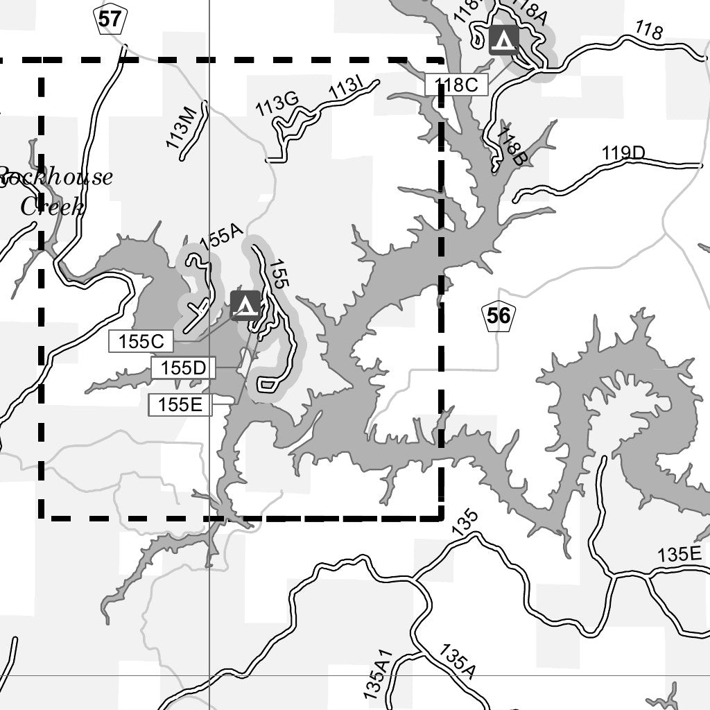 Motor Vehicle Use Map, MVUM, Bankhead by US Forest Service R8 Avenza Maps