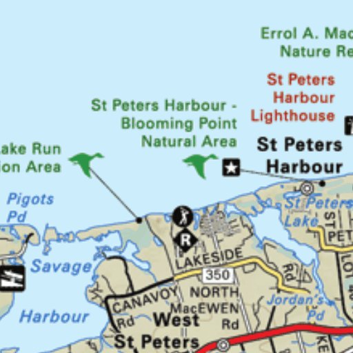 Map63 Mount Stewart PEI Nova Scotia Backroad Mapbook Map by Backroad