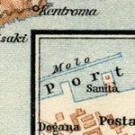 Town plan of Corfu (Kerkyra), 1928