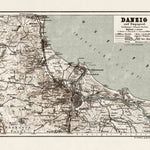 Danzig (Gdańsk) and environs map, 1911
