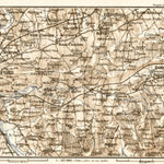 Dorking, Guildford and their environs map, 1906