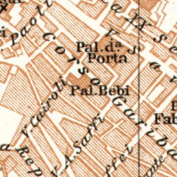 Gubbio map, 1909