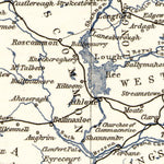 Ireland railway map, 1906
