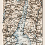 Map of the Garda Lake (Lago di Garda), 1903