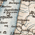 Map of the Garda Lake (Lago di Garda), 1903