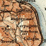 Map of the Maggiore Lake (Lago Maggiore), 1913