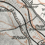 Meran (Merano) environs map, 1910