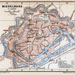 Middelburg city map, 1904