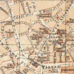 Milan (Milano) city map, 1898
