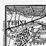 Terni and environs map, 1898