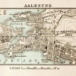 Aalesund (Ålesund) town plan, 1931
