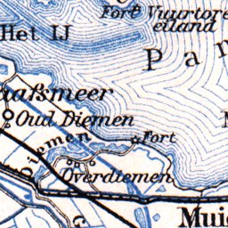 Amsterdam and environs map, 1904