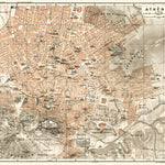 Athens (Αθήνα) city map, 1911