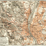 Budapest and its environs map, 1911