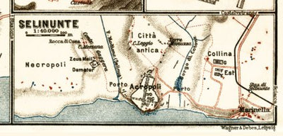 Selinunte site map, 1929