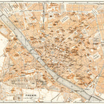 Florence (Firenze) city map, 1898