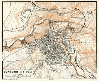 Tivoli and environs map, 1909