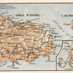 Ischia isle map, 1929