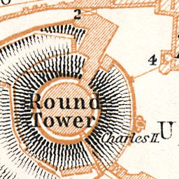 Windsor Castle map, 1909