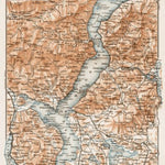 Map of the Maggiore Lake (Lago Maggiore), 1903