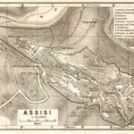Assisi town plan, 1909